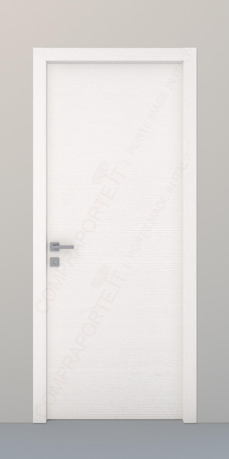 Porta BIANCO 3 D matrix con telaio e mostre WATER RESISTENT 60x210 Destro
