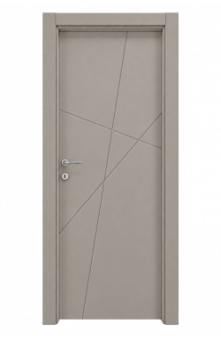 Porta Mod. 7605 Laccato Grigio Tortora incisa
