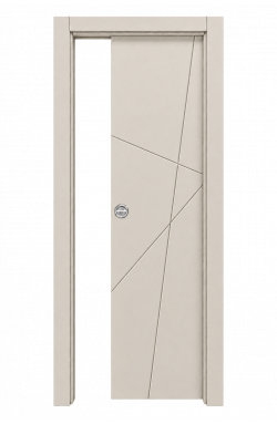 Porta Mod. 7705 Laccato Beige incisa Scorrevole int.