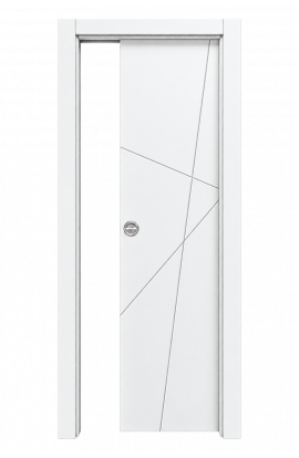 Porta MOD. 7505 Laccato Bianco incisa Scorrevole Int.