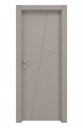 Porta Mod. 7605 Laccato Grigio Tortora incisa