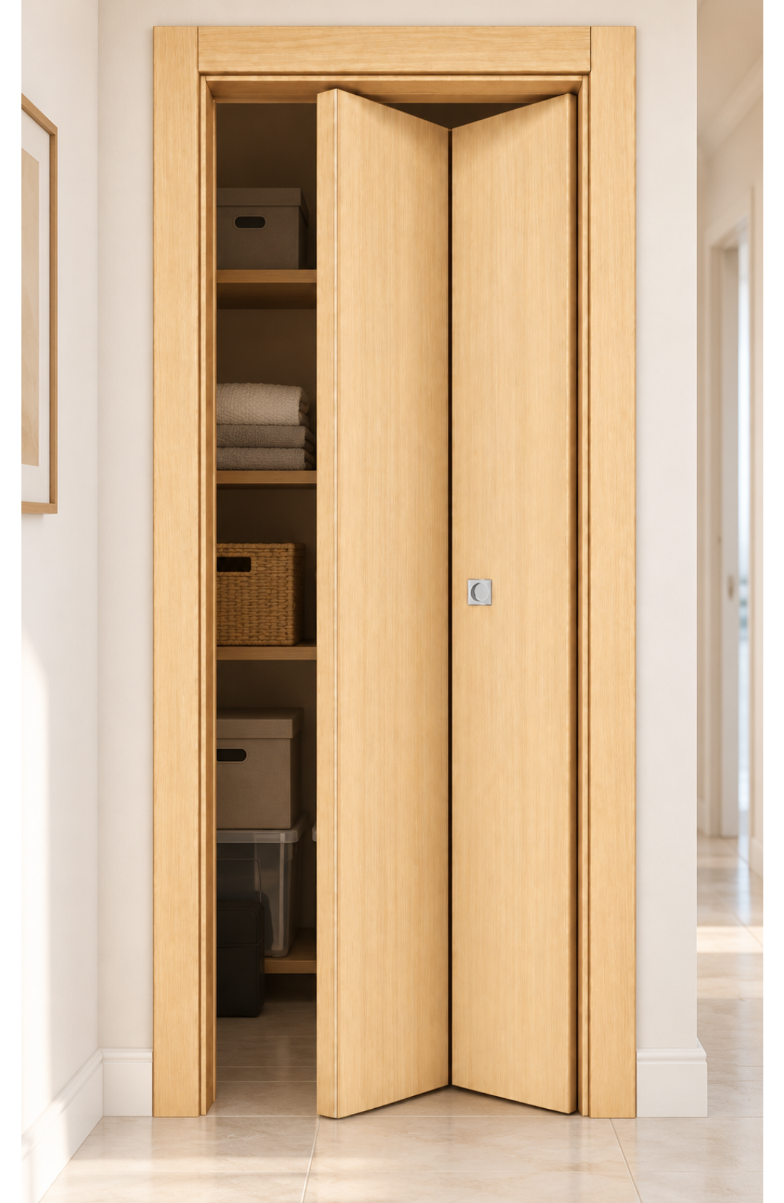 Porta Mod. 7030 Rovere Naturale Vert.- Libro Simmetrica- ambientata 