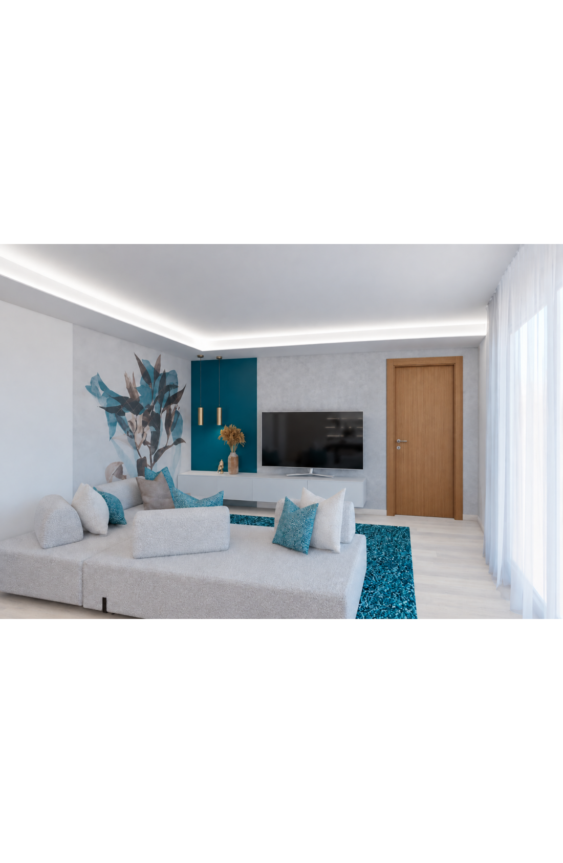 Versione mod. 7035 Noce Canaletto Battente
