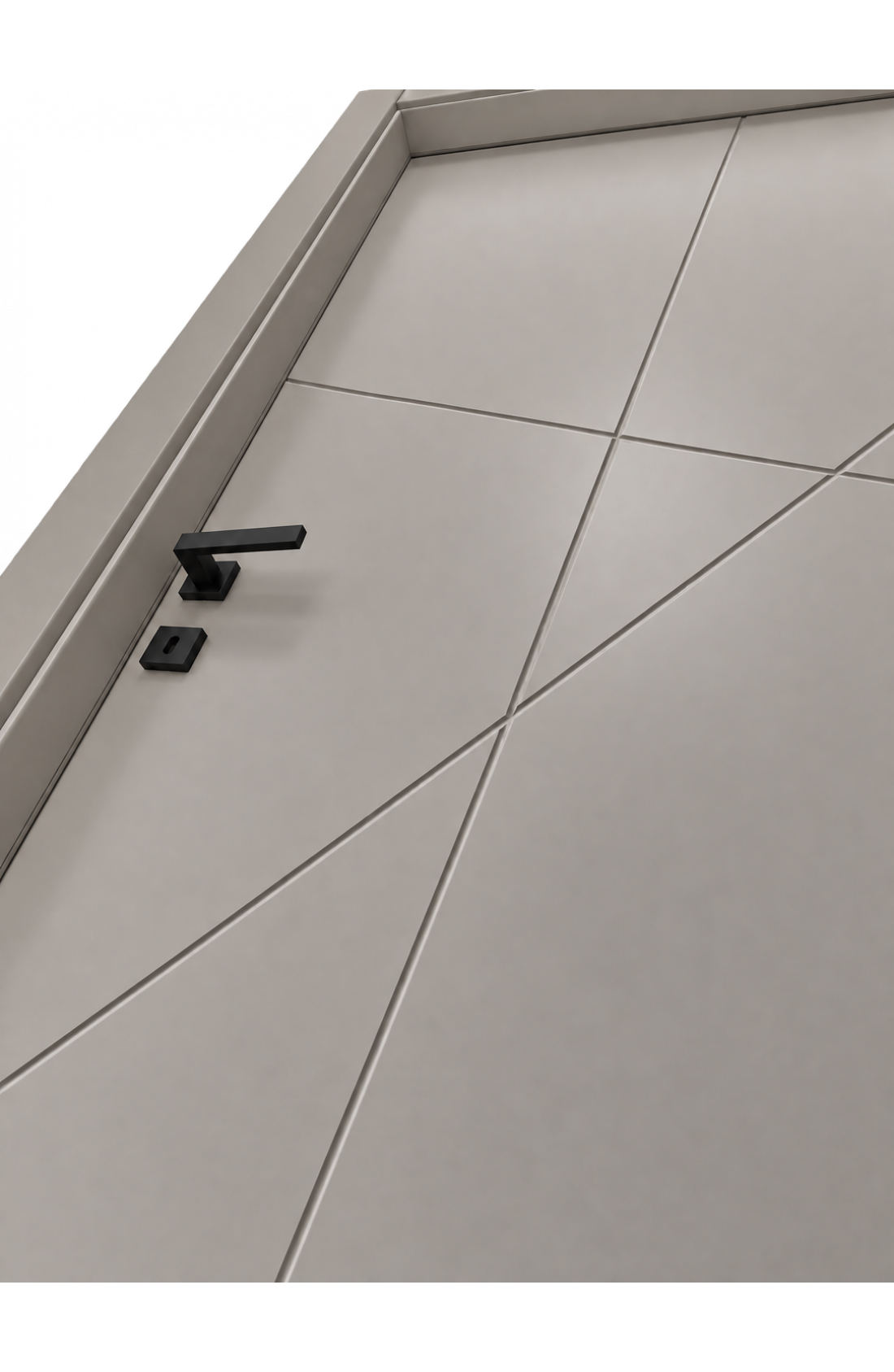 Dettaglio incisione Porta MOD. 7605 Laccato Grigio Tortora
