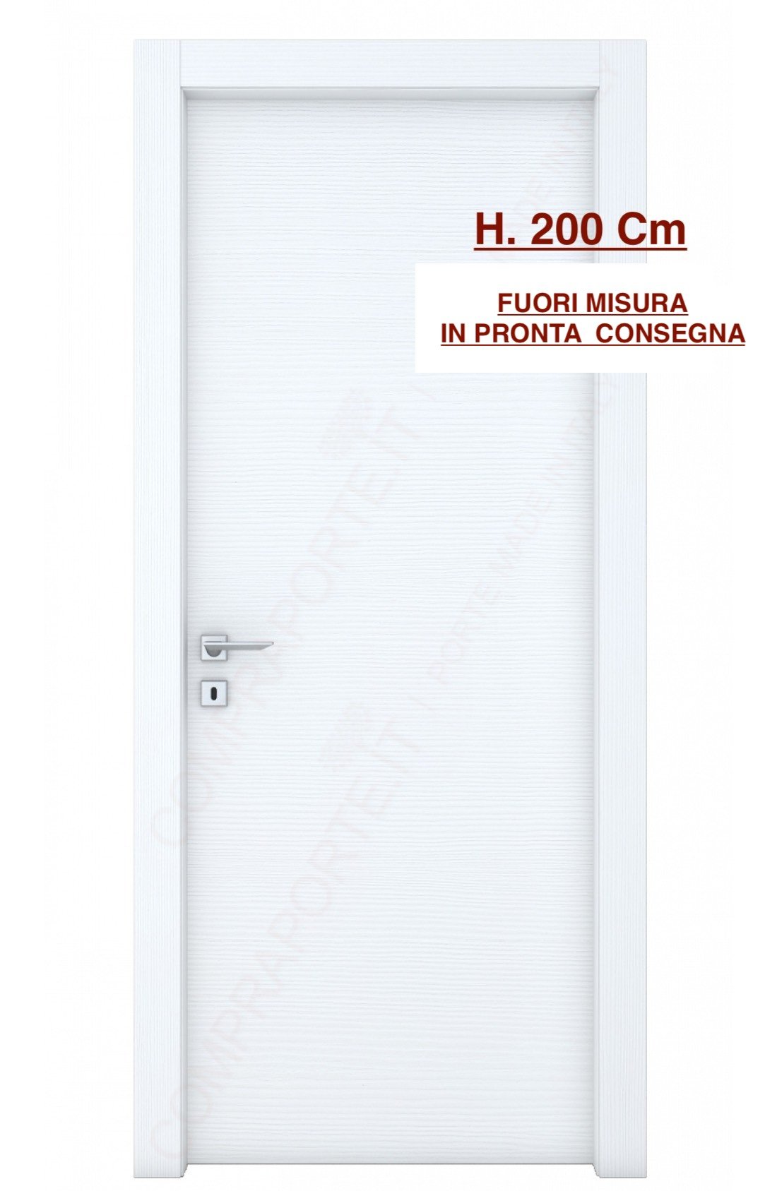 Porta Premium mod.4017 Grigio Spazzolato - Linea Raso 
