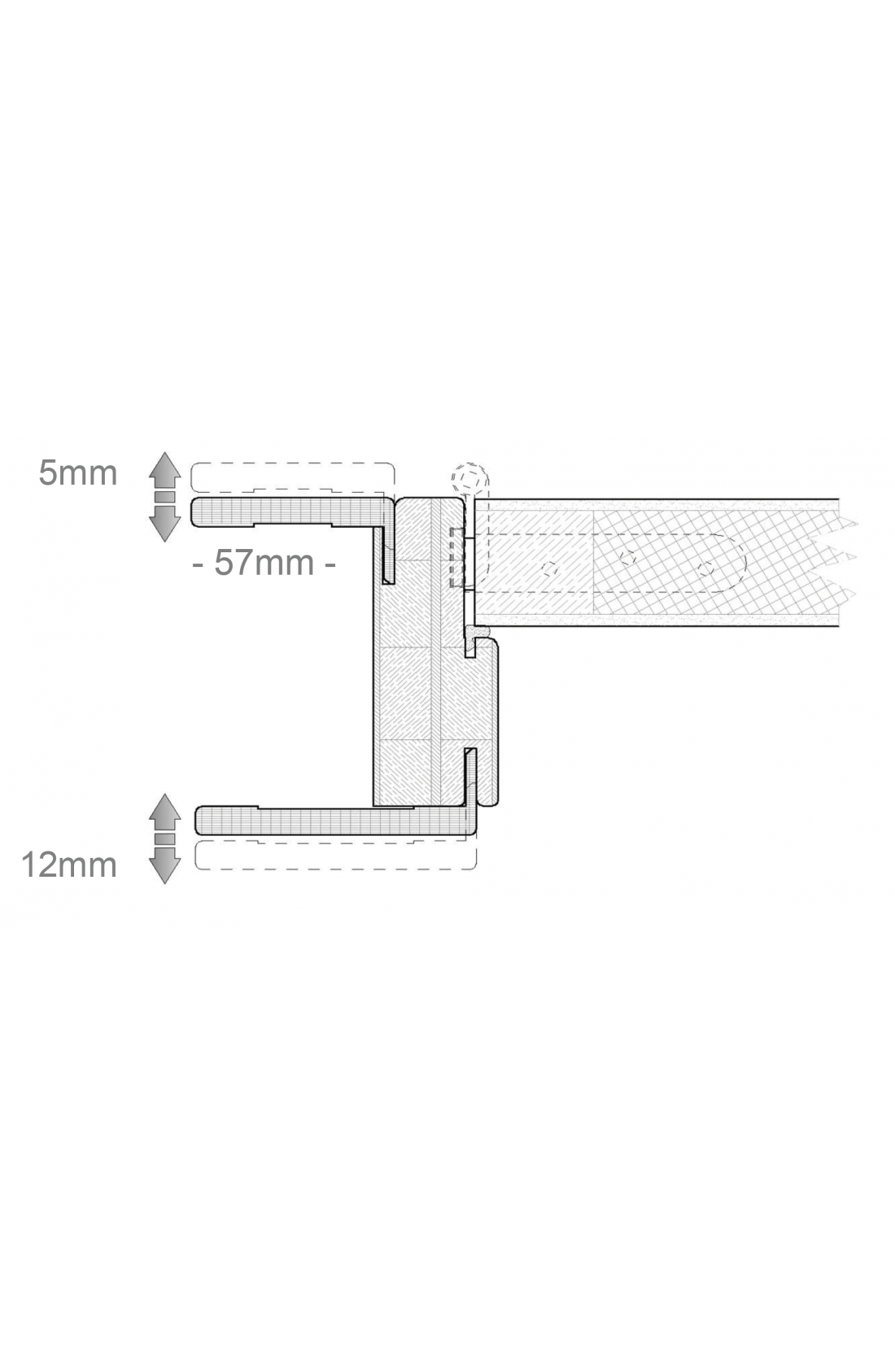 Porta Premium mod.4017 Grigio Spazzolato - Linea Raso 