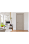 Porta Mod. 7610 Laccato Grigio Tortora  Pantografata-ambiente