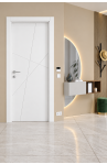 Porta MOD. 7505 Laccato Bianco incisa- ambiente