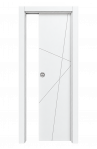 Porta MOD. 7505 Laccato Bianco incisa Scorrevole Int.