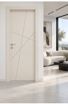 Porta Mod. 7705 Laccato Beige incisa-ambiente