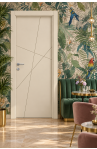 Porta Mod. 7705 Laccato Beige incisa-ambiente